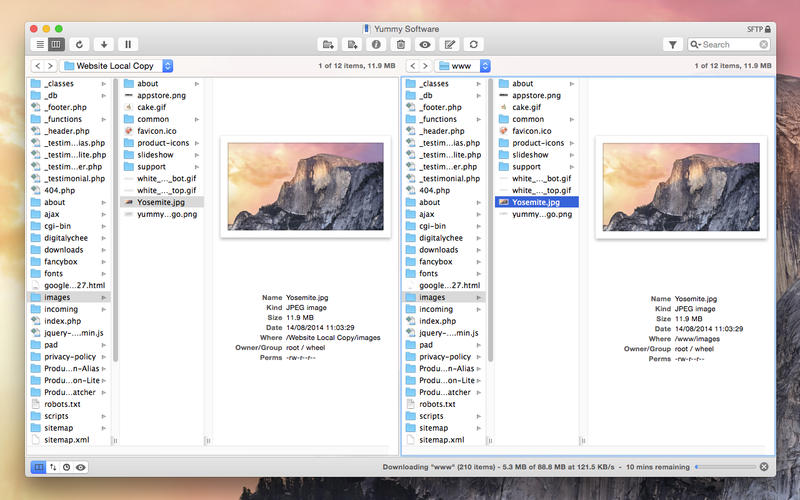 Yummy FTP 1.11 For Mac Yummy FTP 1.11 For Mac FTP上传下载工具
