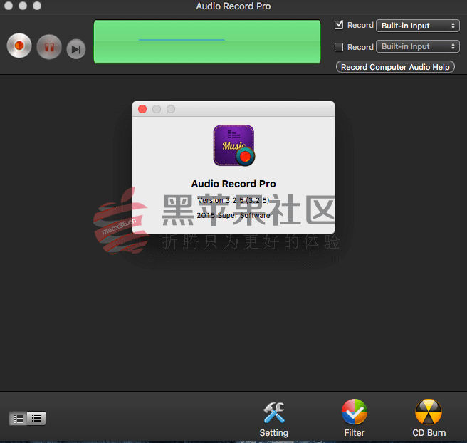 Audio Record Pro For Mac v3.2.5 录音神器,支持应用内录音