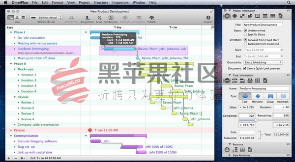 OmniPlan 3 Pro for Mac v3.8.1|Mac下最好用的项目流程管理工具-图片1