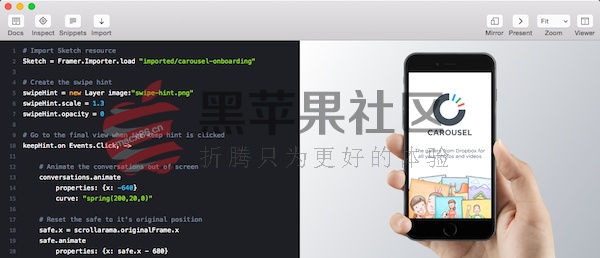 Framer Studio For Mac v79 移动交互原型设计工具