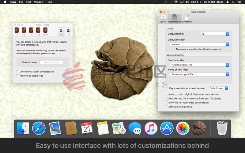 Keka For Mac v1.0.10 压缩解压工具支持众多格式