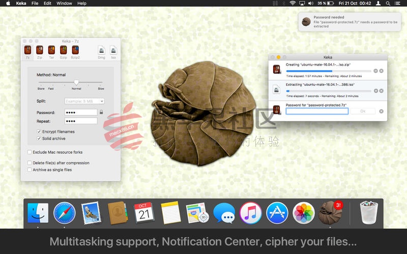 Keka For Mac v1.0.10 压缩解压工具支持众多格式