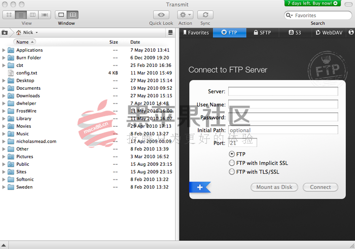 Transmit For Mac v5.0.1 专业必备FTP客户端软件