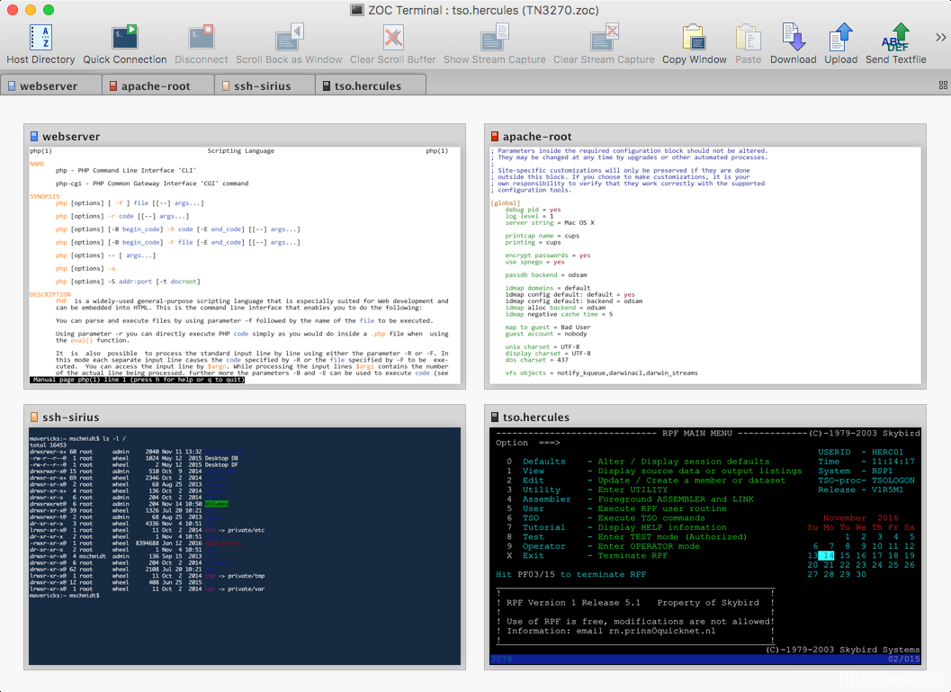 ZOC Terminal For Mac v7.15 强大的远程终端连接工具
