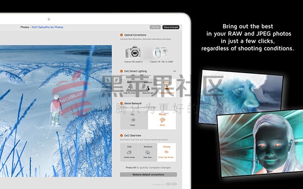 DxO OpticsPro for Photos v1.4.2 图片后期制作软件 一键去霾