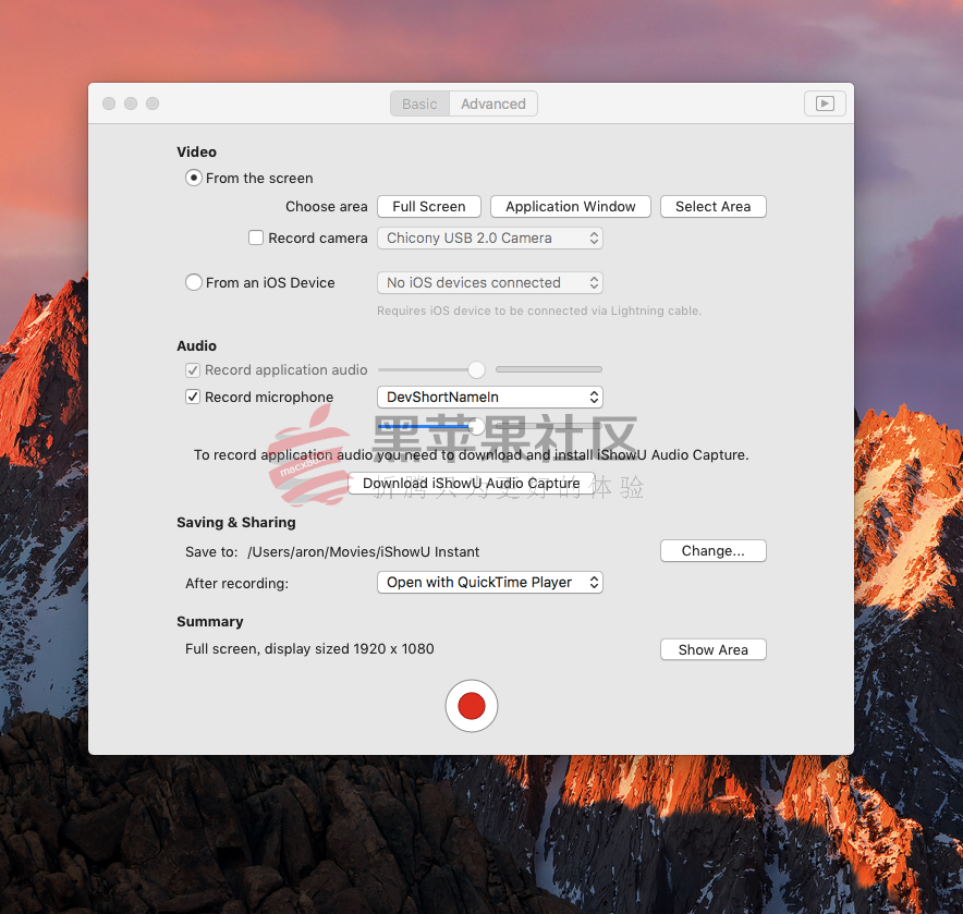 iShowU Instant FOR Mac v1.1.9 全功能屏幕录制软件