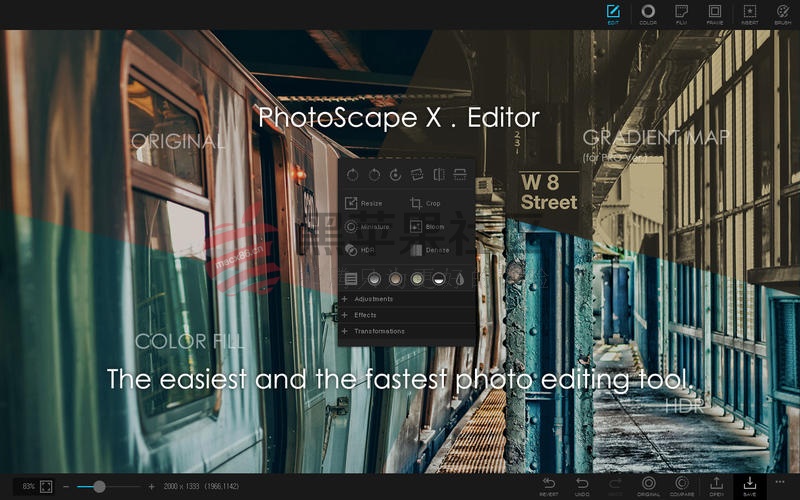 PhotoScape X For Mac v2.6 照片美化后期制作工具