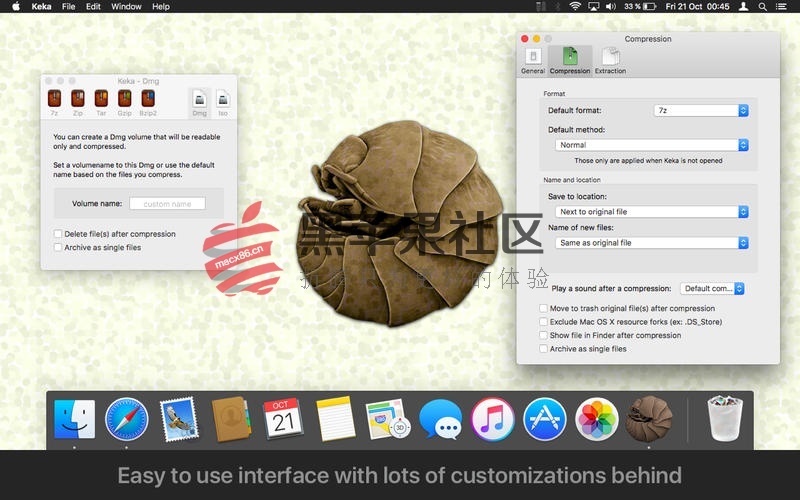 Keka For Mac v1.0.12 压缩解压工具支持众多格式