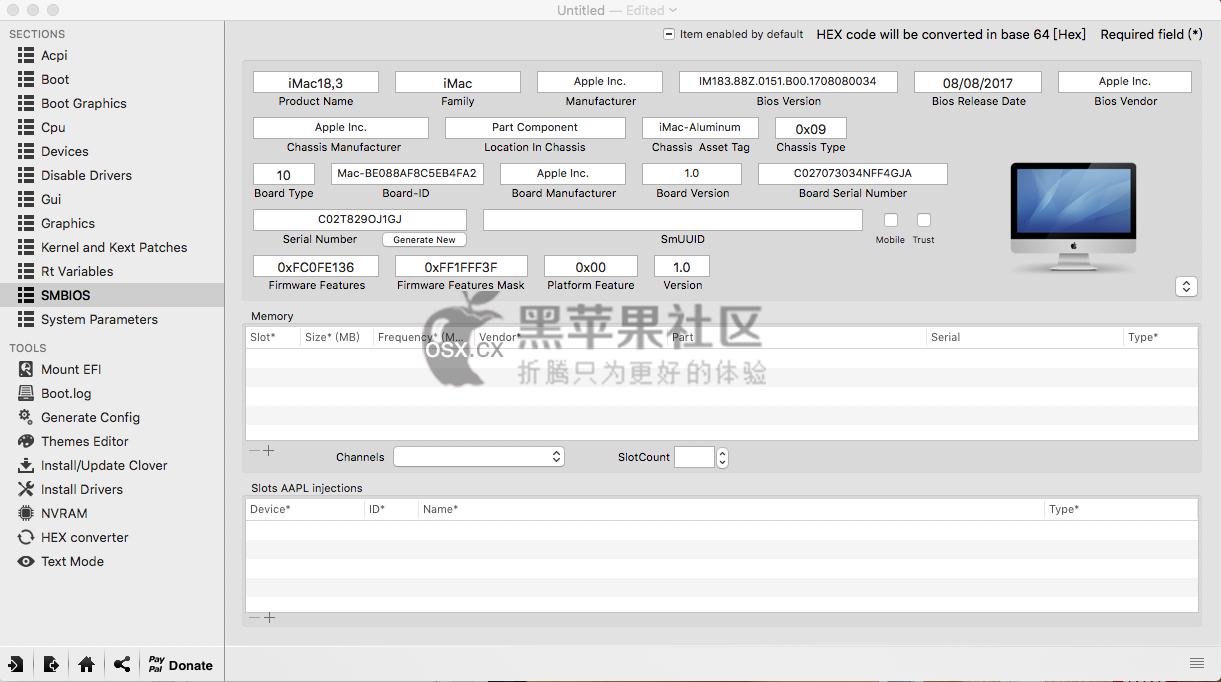 Clover Configurator Clover Configurator v5.4.5.0中文版 黑苹果引导四叶草配置工具