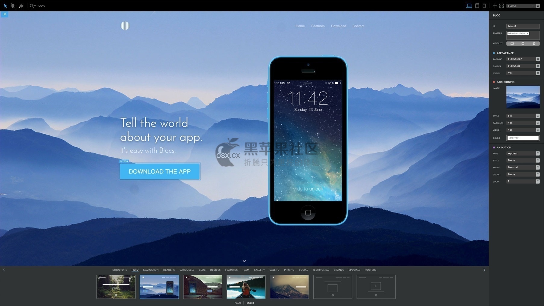 Blocs For Mac v3.5.5 激活版 懒人网页设计工具-图片1