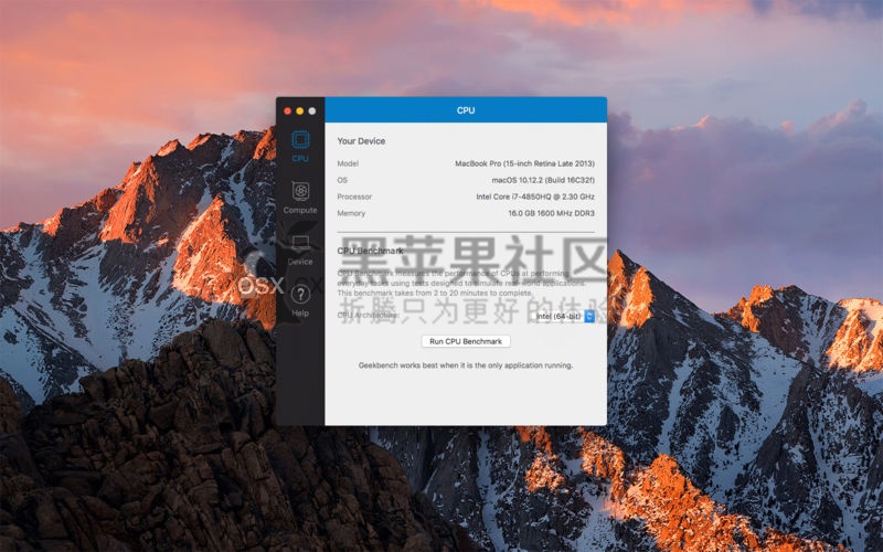 Geekbench For Mac Geekbench For Mac v5.2.0 Mac硬件性能跑分工具-图片1