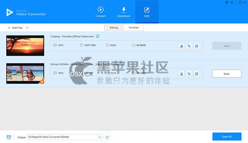 KeepVid Video Converter For Mac v2.0.0.1 专业的视频转换工具