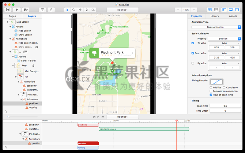 Kite Compositor For Mac v1.9.7 可交互原型动效设计软件