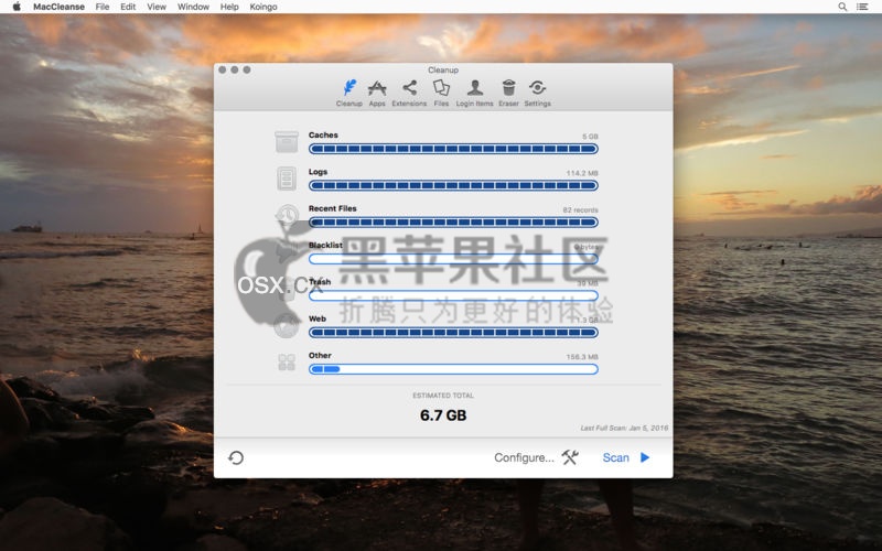 MacCleanse For Mac v9.0.2 专业的垃圾清理软件-图片1