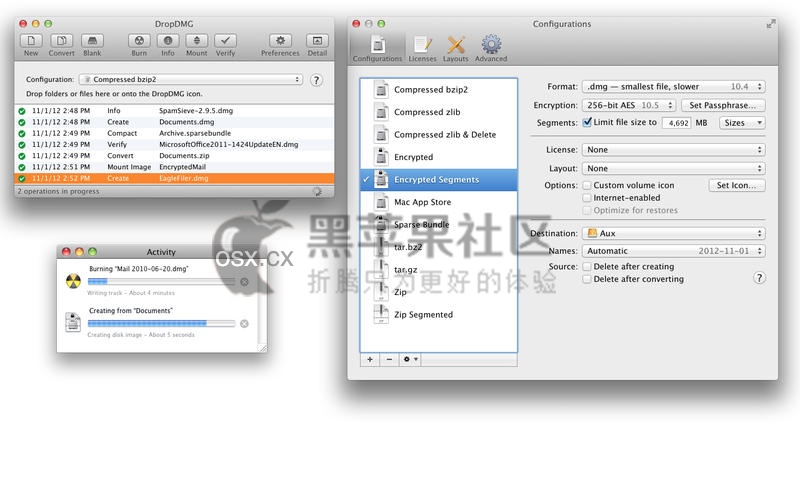 DropDMG For Mac v3.5.2 制作DMG打包压缩工具