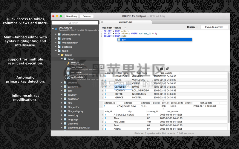 SQLPro for Postgres For Mac v1.0.129 轻量级数据库管理软件