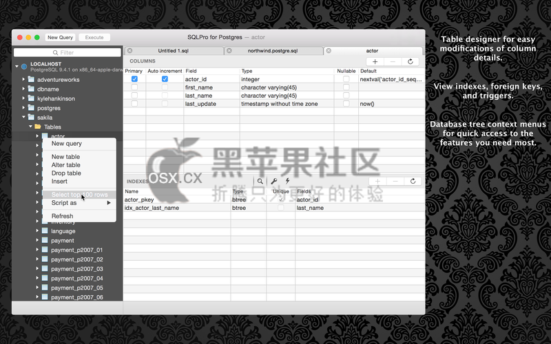 SQLPro for Postgres For Mac v1.0.129 轻量级数据库管理软件