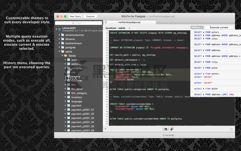 SQLPro for Postgres For Mac v1.0.129 轻量级数据库管理软件