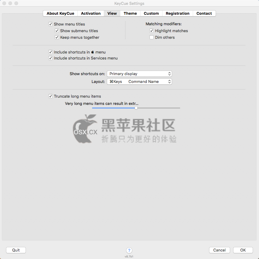 KeyCue For Mac KeyCue For Mac v9.4 Mac快捷键设置辅助工具-图片1
