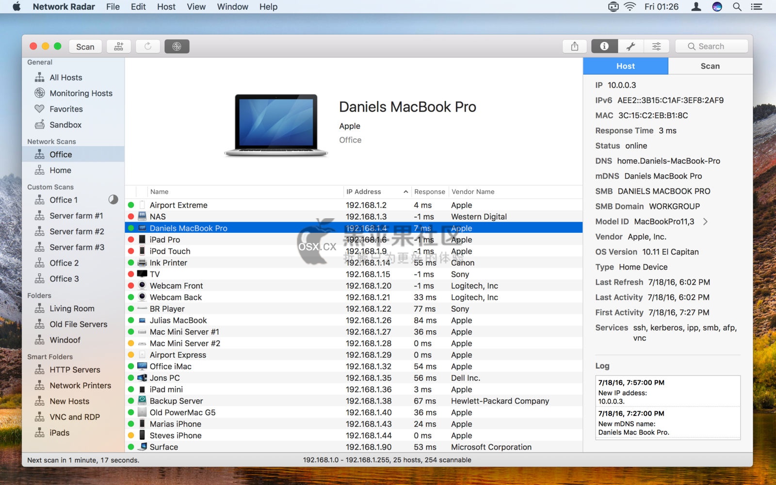 Network Radar For Mac v2.6.6 用它来管理你的Mac网络-图片1