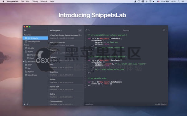 SnippetsLab For Mac SnippetsLab For Mac v1.7.4 代码编辑管理工具