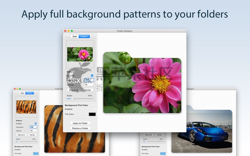 Folder Designer For Mac v1.6 实用的文件夹图标美化工具