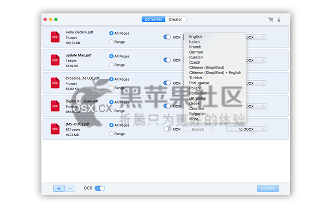 Cisdem PDF Converter OCR v6.4.0 专业的PDF文字识别转换工具