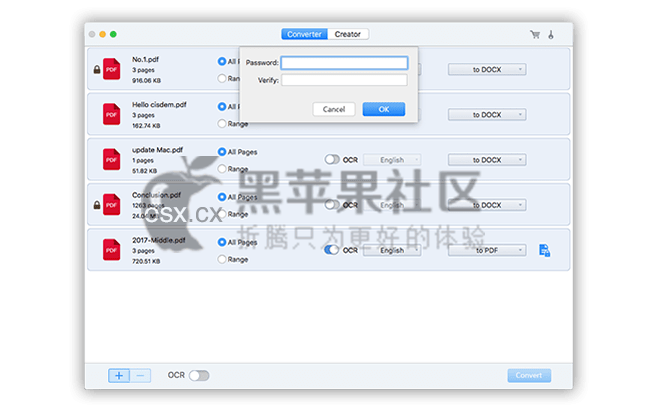 Cisdem PDF Converter OCR v6.4.0 专业的PDF文字识别转换工具