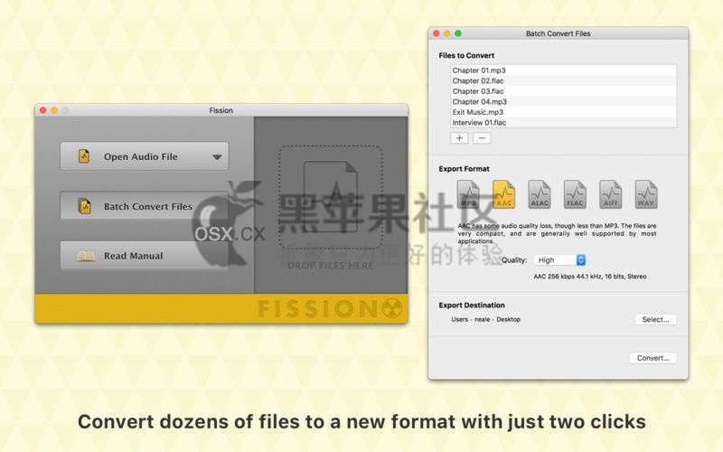 Fission For Mac v2.4.2 专业的流线型音频编辑器