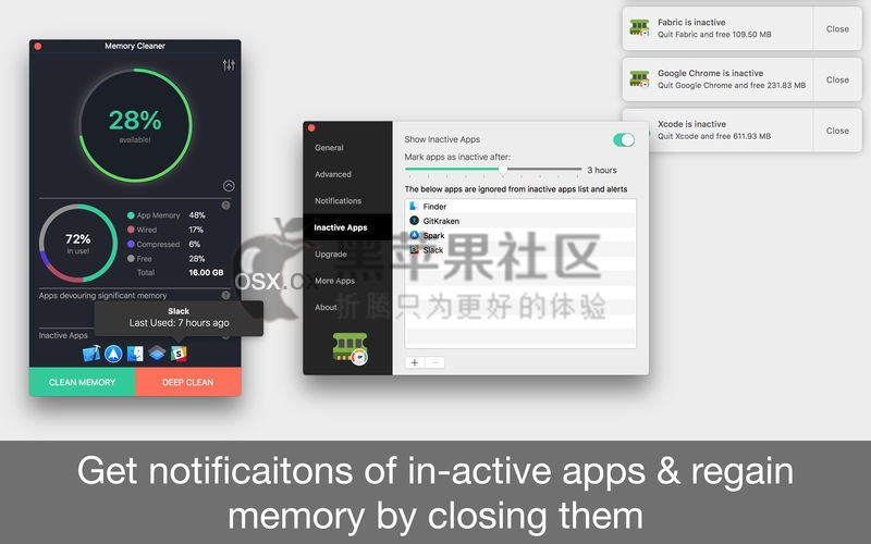 Memory Cleaner For Mac v1.3 专业的内存清理释放工具