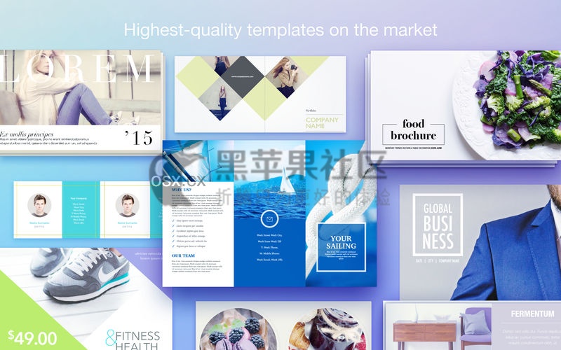 Publisher Lab Templates For Mac v4.3.6 出版商实验室页面