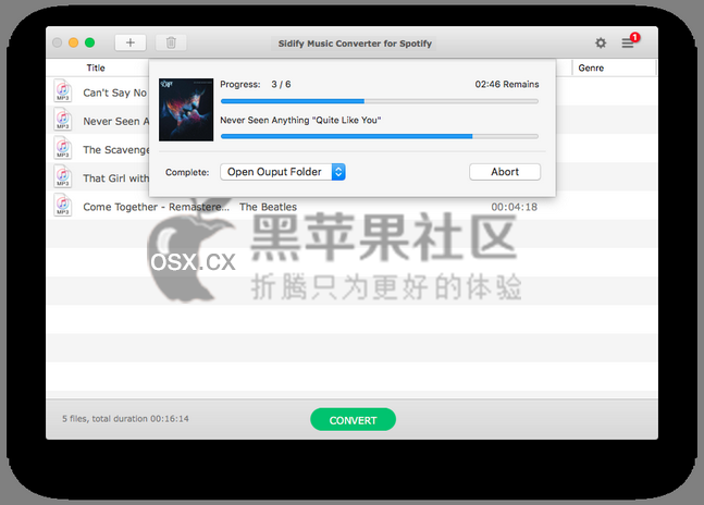 Sidify Music Converter For Mac v1.2.9 专业的音乐转换工具