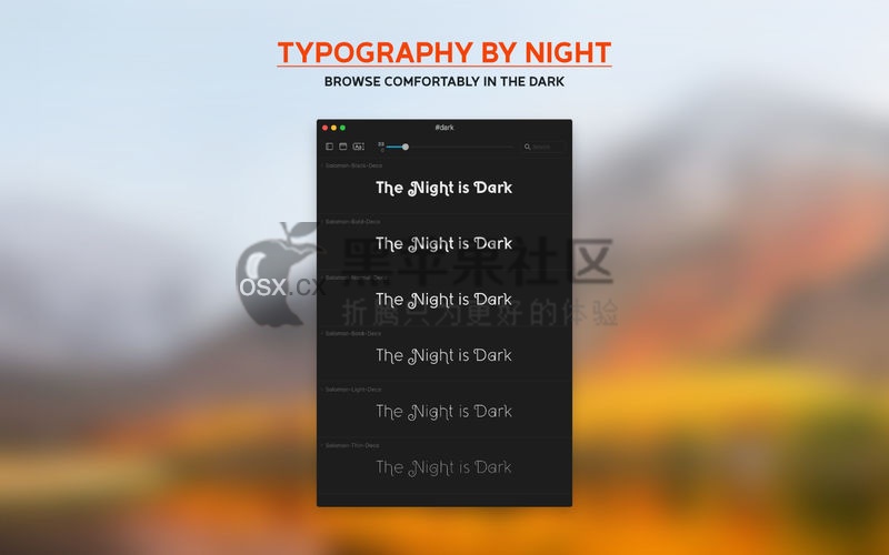 Typeface For Mac v2.1 专业字体管理工具