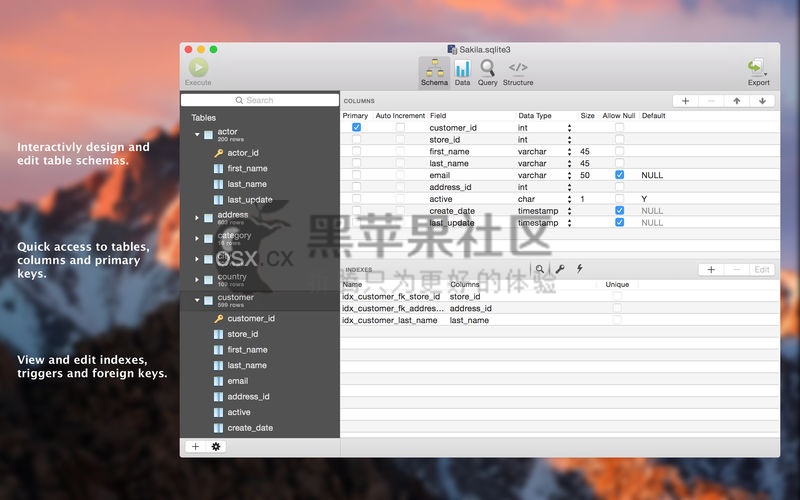SQLPro for SQLite For Mac v1.0.301 轻量级的SQLite数据库管理工具