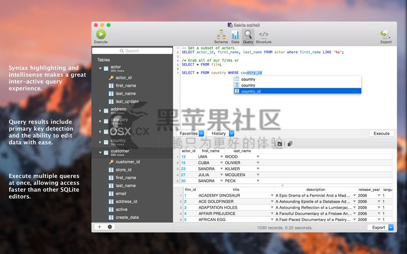 SQLPro for SQLite For Mac v1.0.301 轻量级的SQLite数据库管理工具