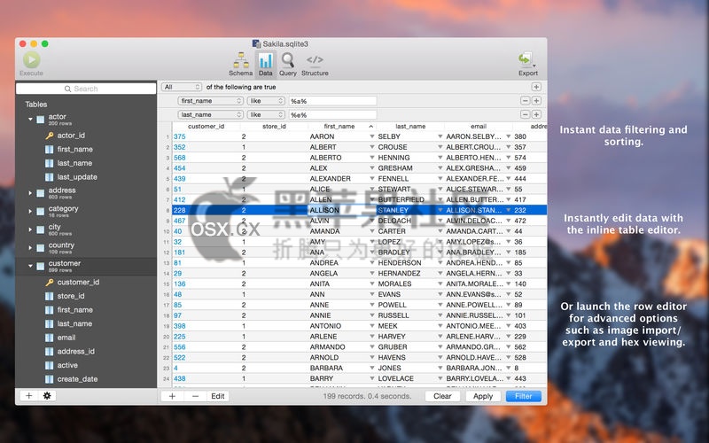 SQLPro for SQLite For Mac v1.0.301 轻量级的SQLite数据库管理工具