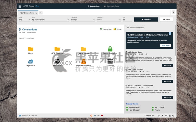 sFTP Client For Mac v3.1.3 专业的SSH网络传输工具