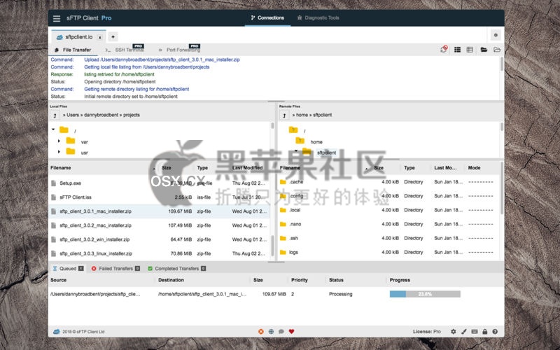 sFTP Client For Mac v3.1.3 专业的SSH网络传输工具
