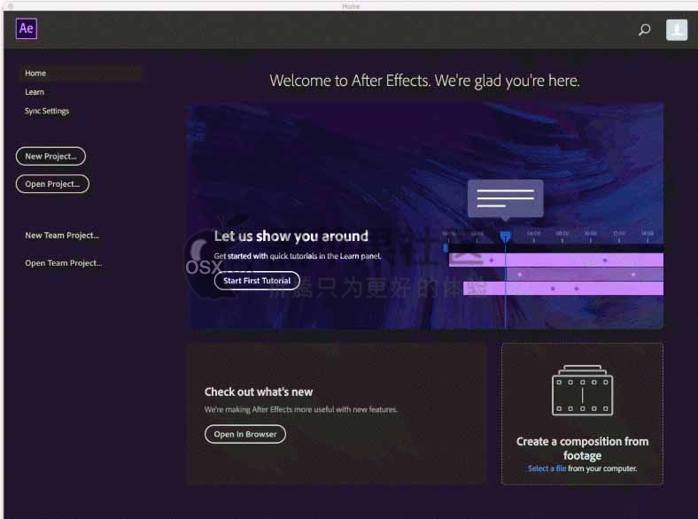 Adobe After Effects CC 2020 For Mac v17.1.4 最新中文激活版