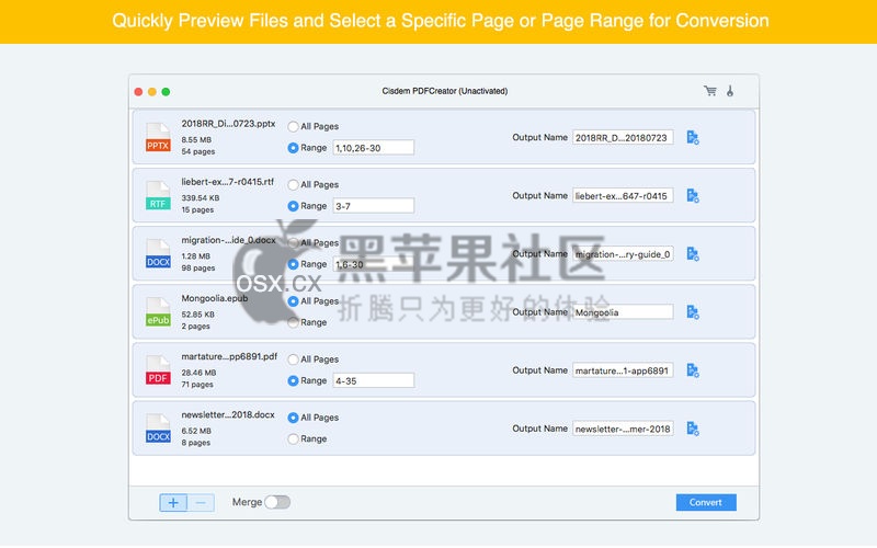 Cisdem PDFCreator For Mac v6.7.0 专业的的PDF制作工具