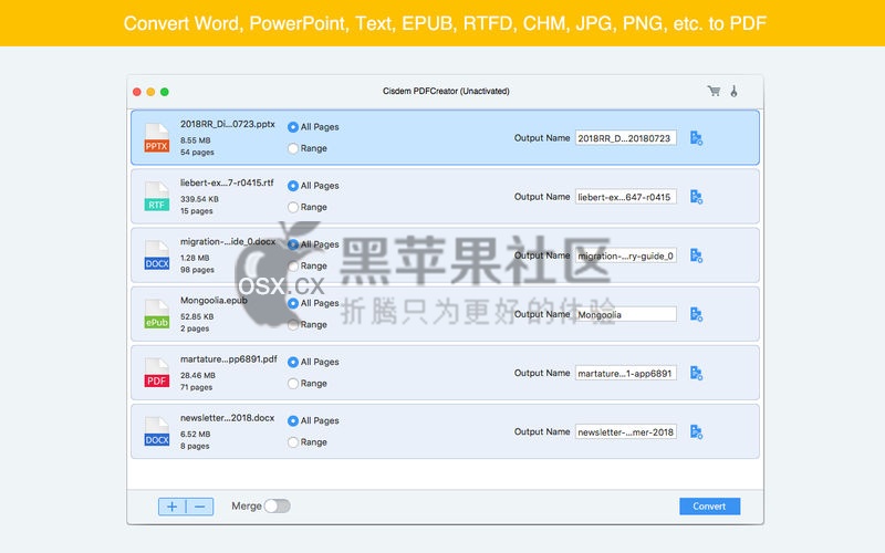 Cisdem PDFCreator For Mac v6.7.0 专业的的PDF制作工具