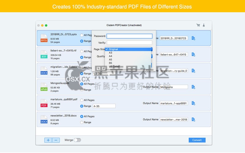 Cisdem PDFCreator For Mac v6.7.0 专业的的PDF制作工具