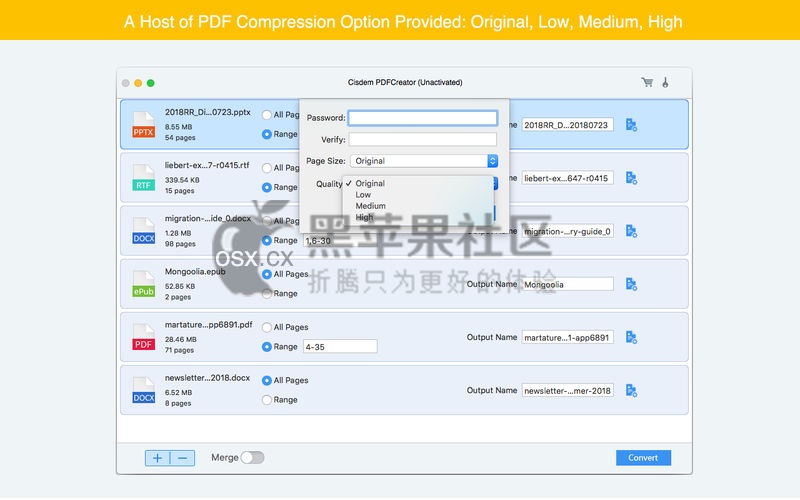 Cisdem PDFCreator For Mac v6.7.0 专业的的PDF制作工具