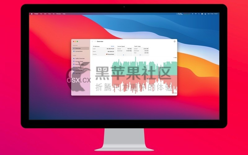 NetWorker Pro For Mac v8.4.0 专业的网络信息速度监测工具-图片1