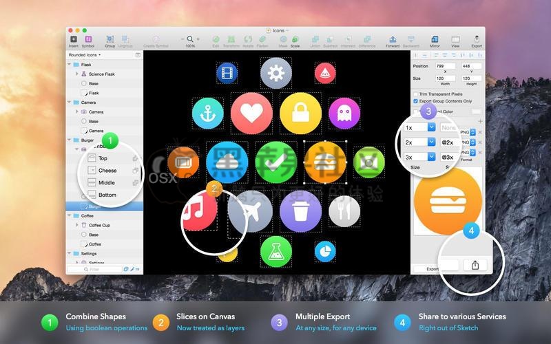 Sketch For Mac v73.1 专业矢量绘图图形设计工具-图片1