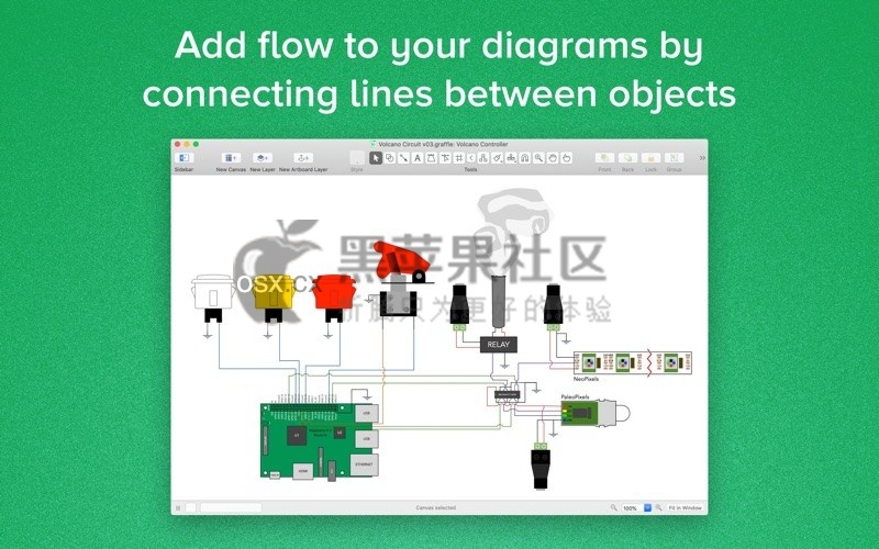 OmniGraffle Pro 7 For Mac v7.18.1 图标、流程、结构图绘制工具-图片1