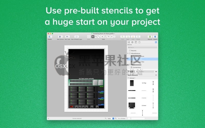 OmniGraffle Pro 7 For Mac v7.18.1 图标、流程、结构图绘制工具-图片1
