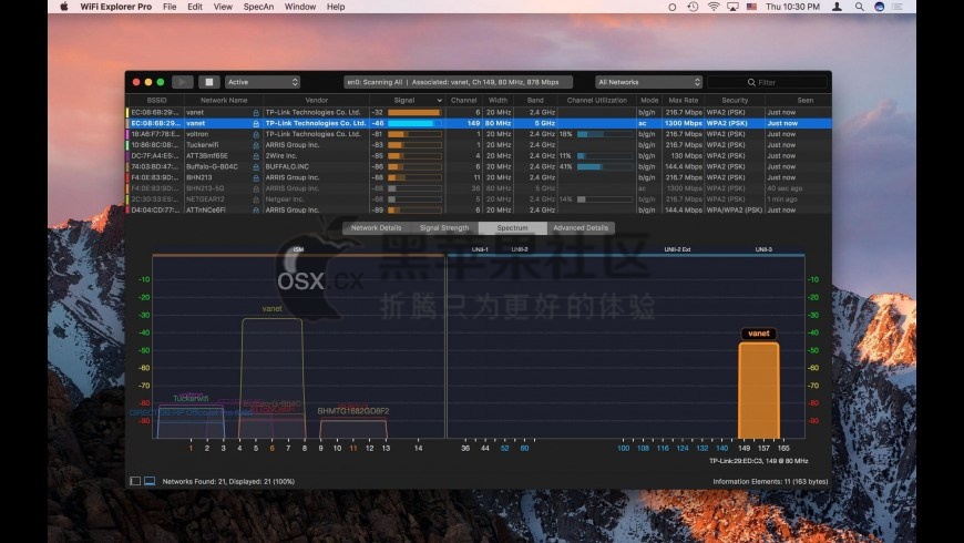 WiFi Explorer Pro For Mac v3.5.4 专业的的WIFI管理工具-图片1