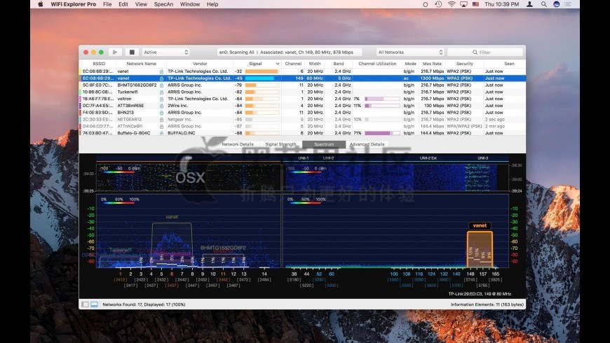 WiFi Explorer Pro For Mac v3.5.4 专业的的WIFI管理工具-图片1