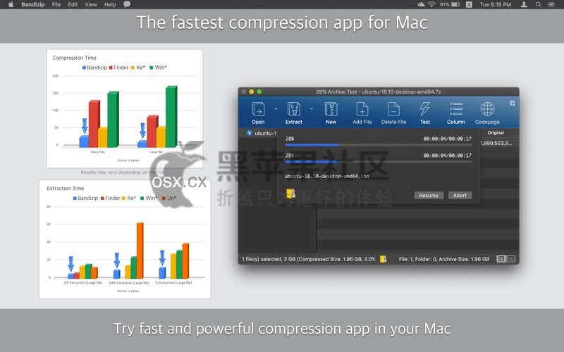Bandizip Archiver For Mac v7.20 强大的mac解压缩软件-图片1